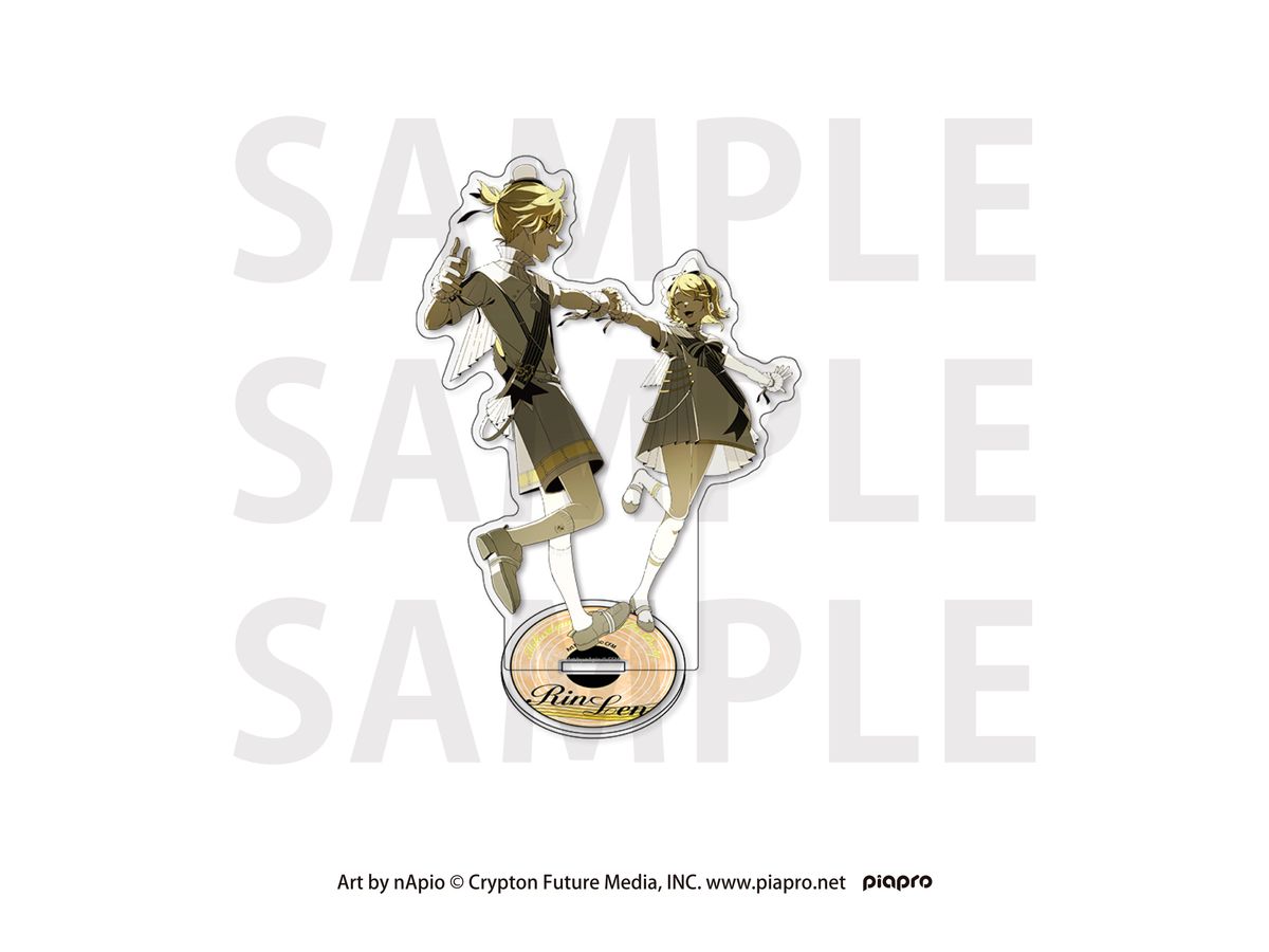 Hatsune Miku Symphony Collaboration Cafe After Party In Yokohama: Life-Size Acrylic Stand Kagamine Rin / Kagamine Len