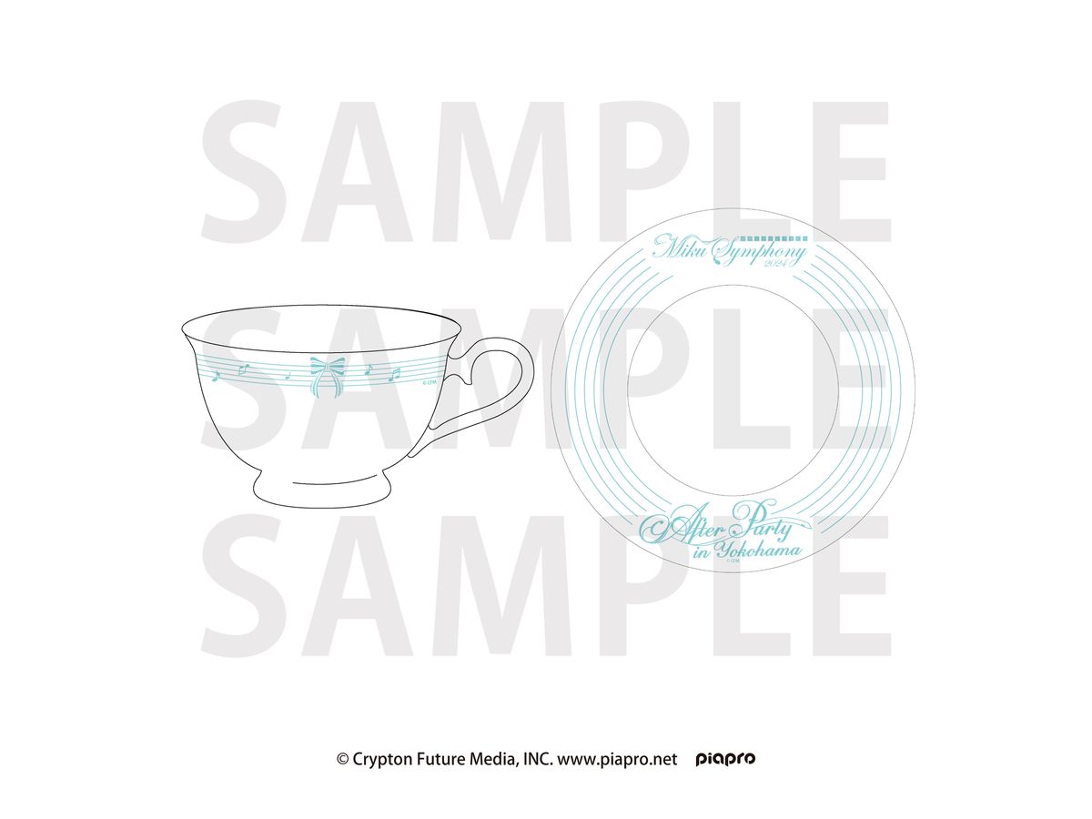 Hatsune Miku Symphony Collaboration Cafe After Party In Yokohama: Tea Cup