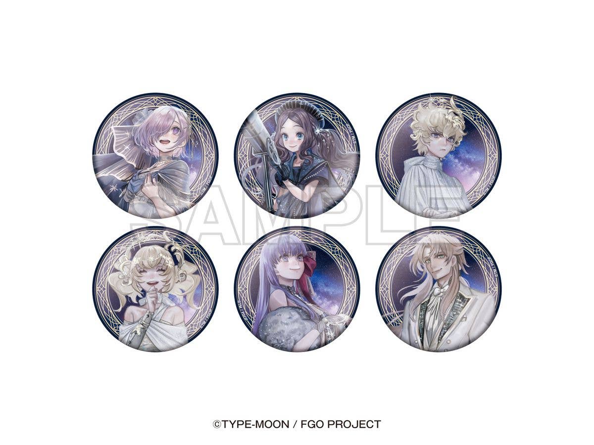 Fate/Grand Order x Konica Minolta Planetarium [The Tale Of Heroic Spirits (Servants) And The Stars]: Trading Life-Size Badges (6 Types) 1 Box Of 6