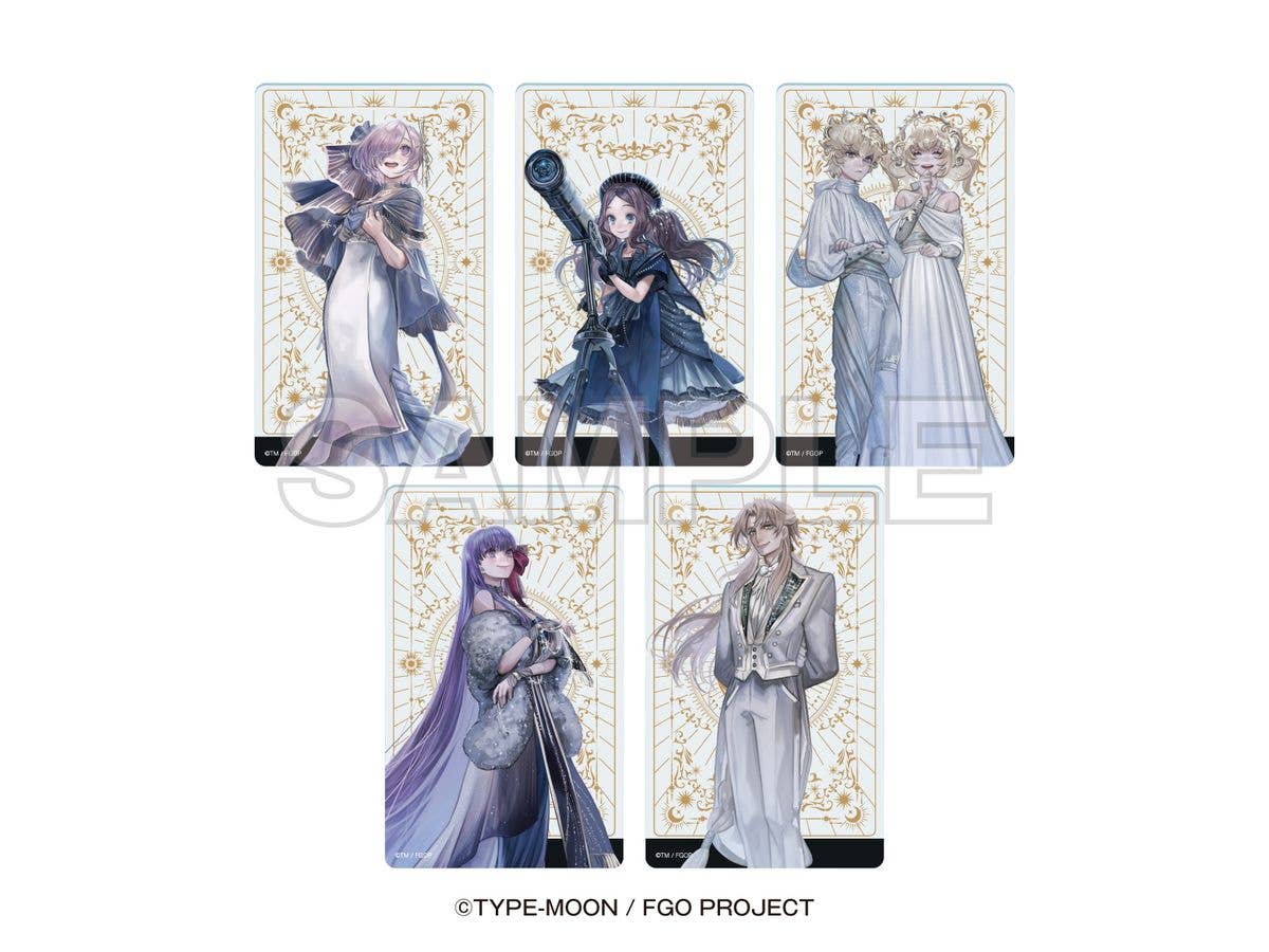 Fate/Grand Order x Konica Minolta Planetarium [A Tale Of Heroic Spirits (Servants) And The Stars]: Trading Life-Size Clear Cards (5 Types) 1 Box, 5 Pieces