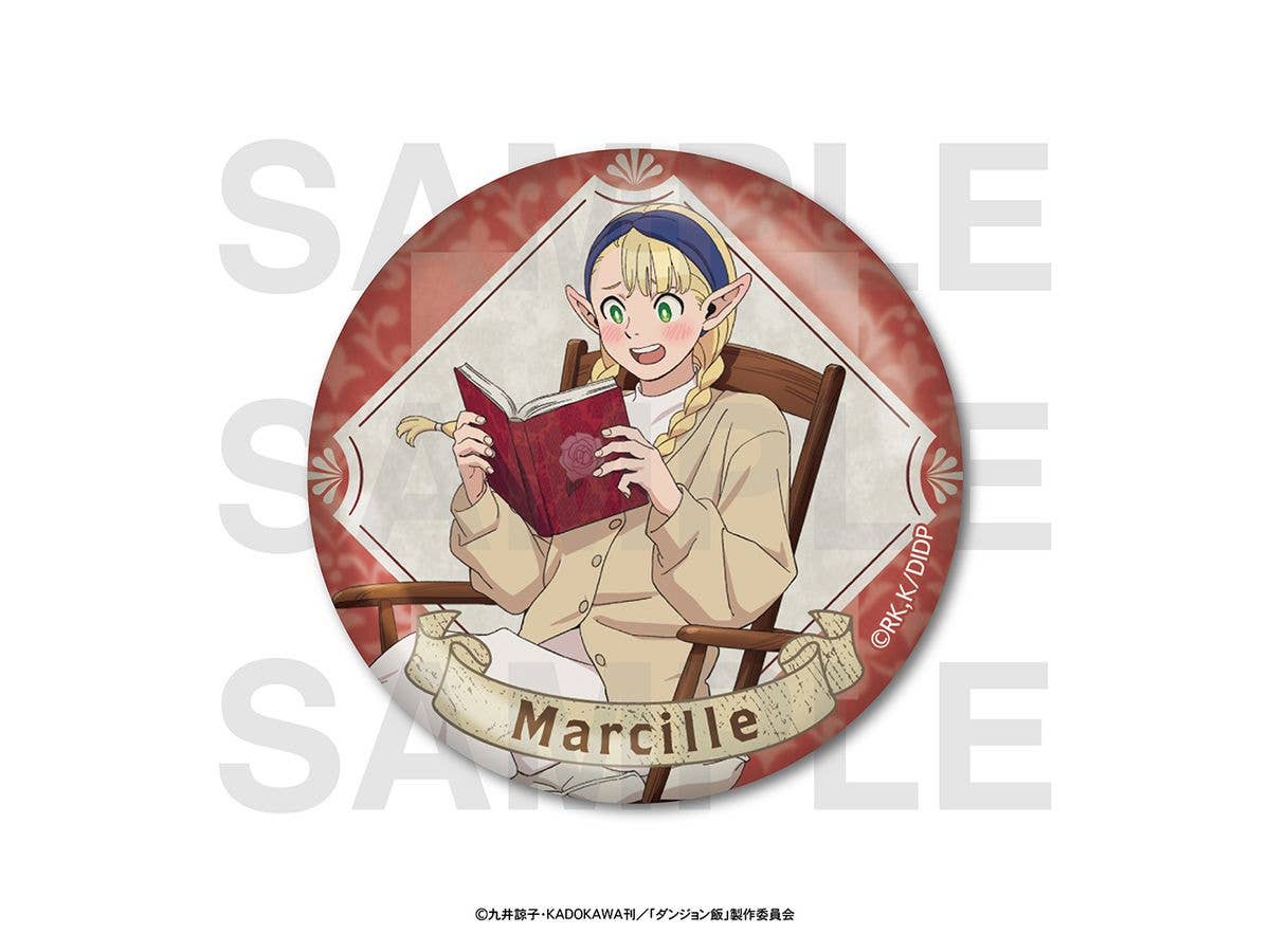 TV Anime Dungeon Meshi: Metallic Can Badge - Original Illustration by Marcille