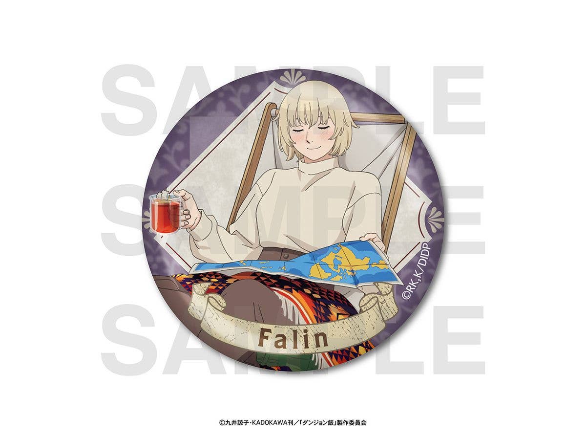 TV Anime Dungeon Meshi: Metallic Can Badge - Original Illustration by Farin