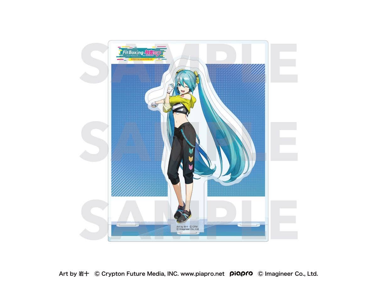 Piapro Characters: Fit Boxing feat. Hatsune Miku Art by Iwato Acrylic Stand Hatsune Miku