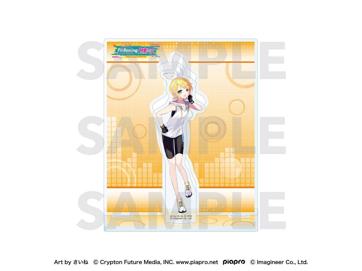 Piapro Characters: Fit Boxing feat. Hatsune Miku Art by Saine Acrylic Stand Kagamine Rin