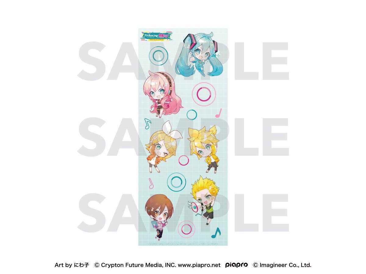 Piapro Characters: Fit Boxing feat. Hatsune Miku Art by Niwako Face Towel Deformed Character Set