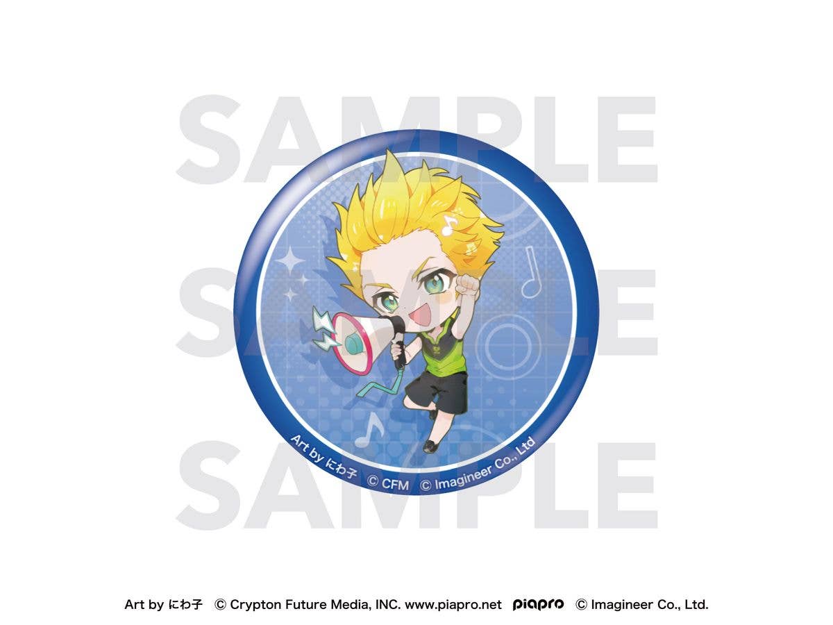 Piapro Characters: Fit Boxing feat. Hatsune Miku Art by Niwako Glitter Can Badge Evan