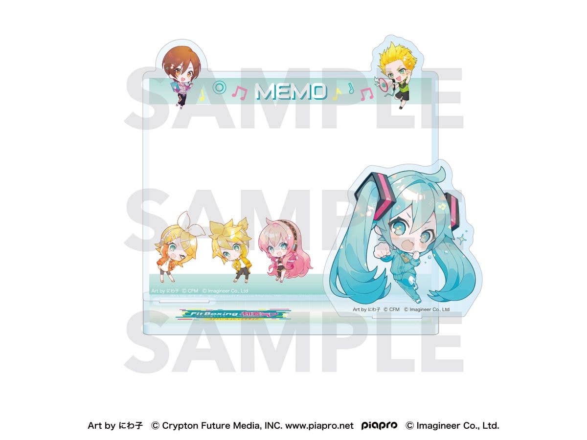 Piapro Characters: Fit Boxing feat. Hatsune Miku Art by Niwako Acrylic Memo Stand Deformed Character Set