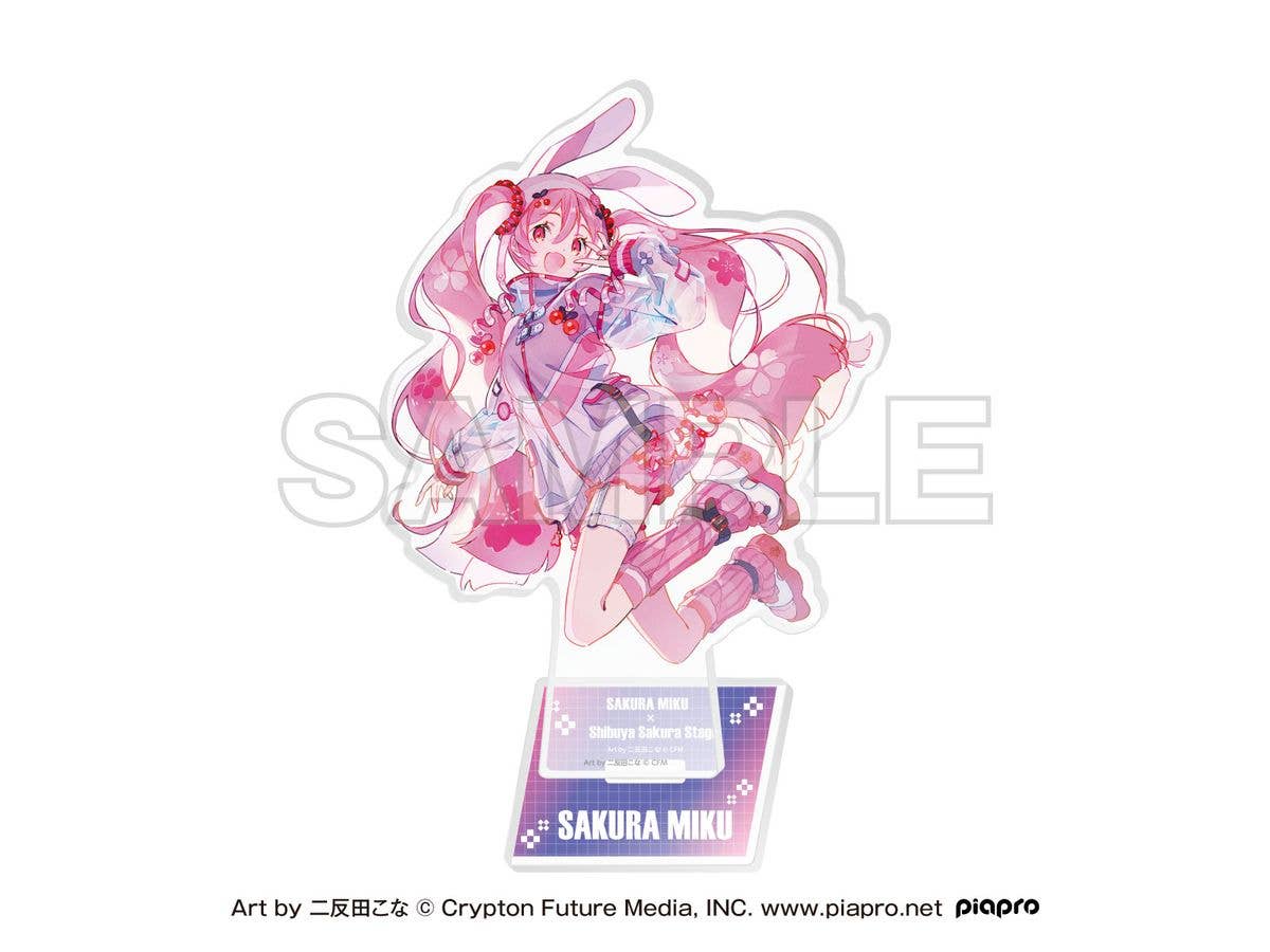 Sakura Miku x Shibuya Sakura Stage: Acrylic Stand - Art by Kona Nitanda