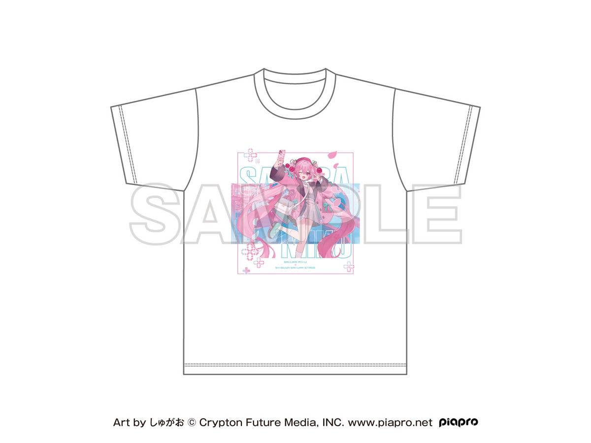 Sakura Miku x Shibuya Sakura Stage: Full-Color T-Shirt Art by Shugao