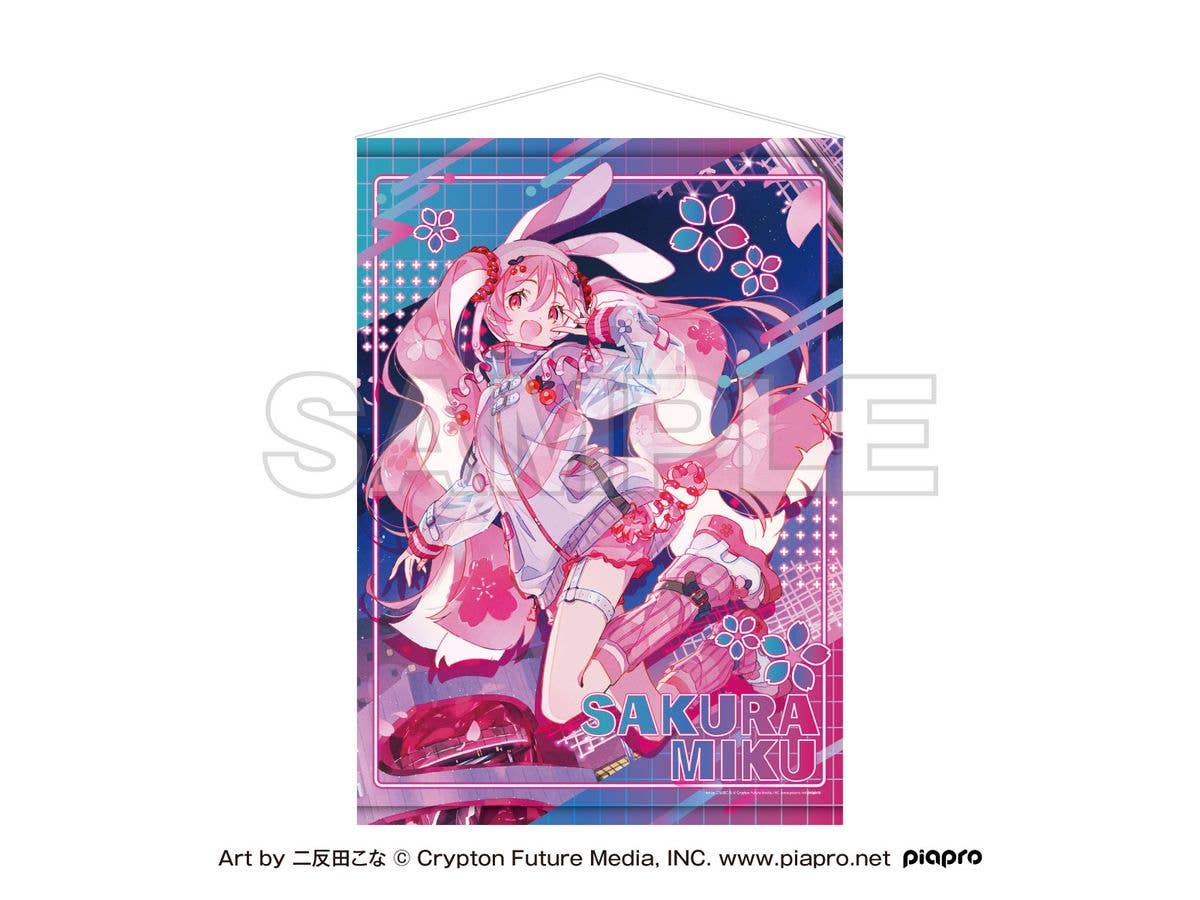 Sakura Miku x Shibuya Sakura Stage: B2 Tapestry Art by Kona Nitanda