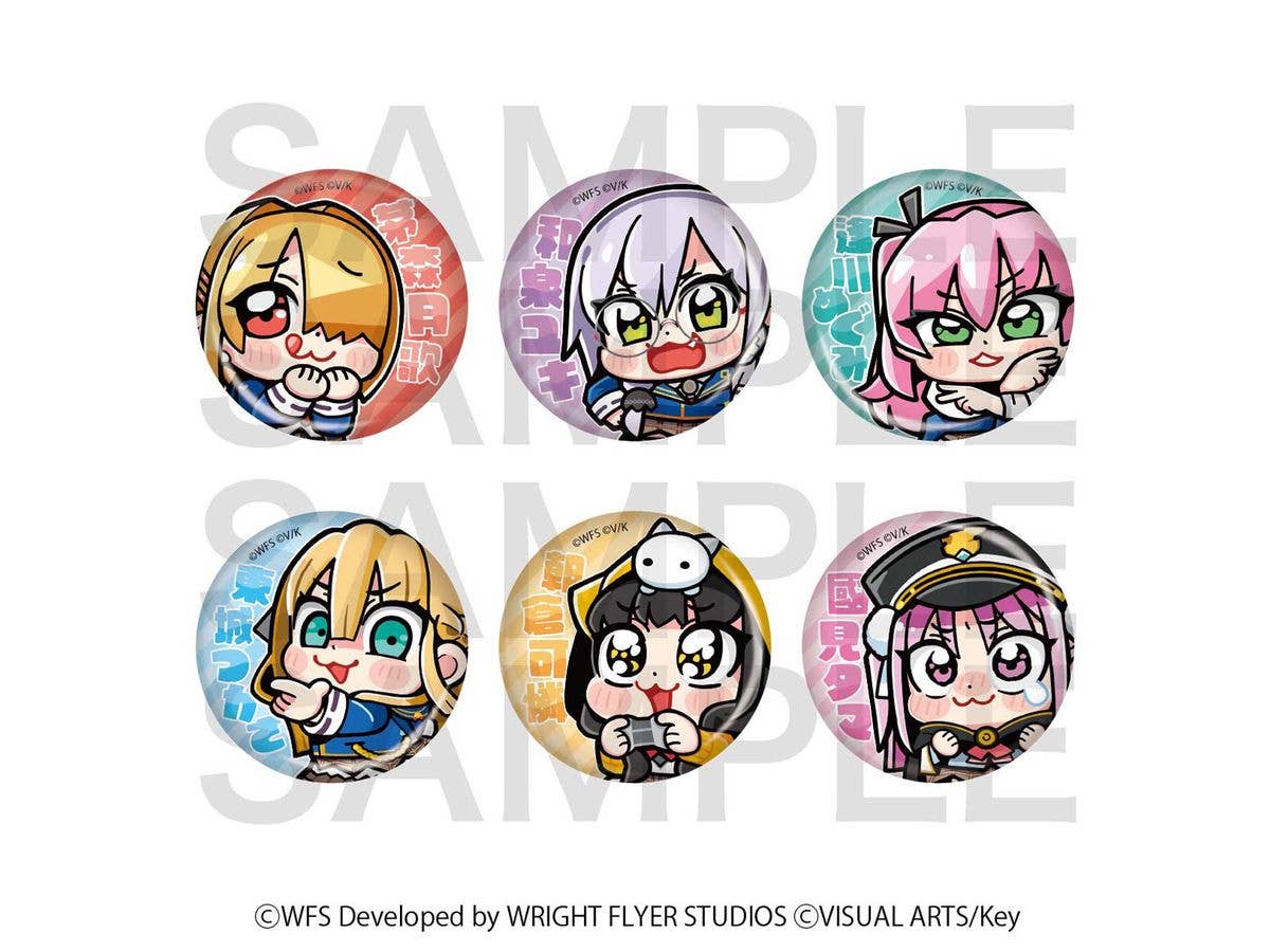Heaven Burns Red Art by Bukubu Okawa Trading Can Badge 1 Box (6 pieces)