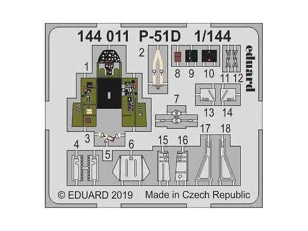 P-51D Photo-Etched Parts (for Platz/Eduard)