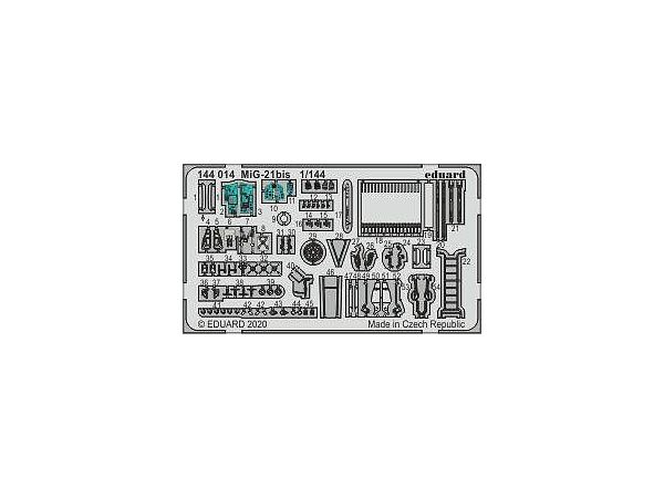 MiG-21bis Photo-Etched Parts (for Eduard)