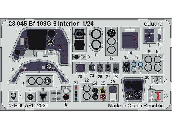 Bf 109G-6 interior (For AIRFIX)