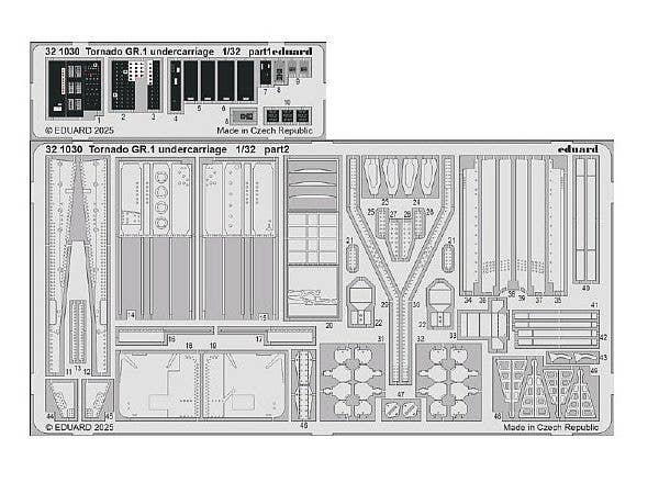 Tornado GR.1 undercarriage (For ITALERI)