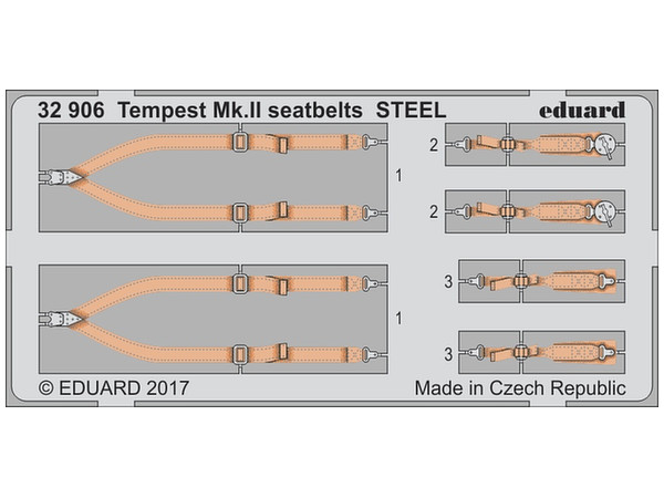 Tempest Mk.II Seatbelts Steel (Special Hobby)