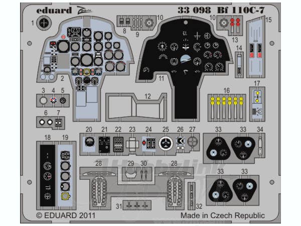 Bf110C-7 Instrument Panel (for Dragon) | HLJ.com