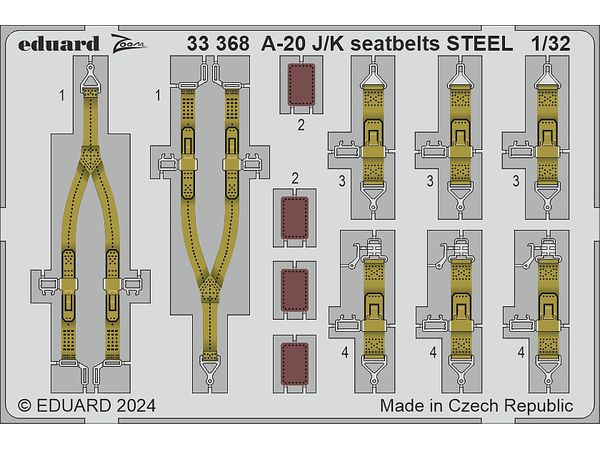 A-20J/K Seatbelts STEEL Zoom (for HKM)