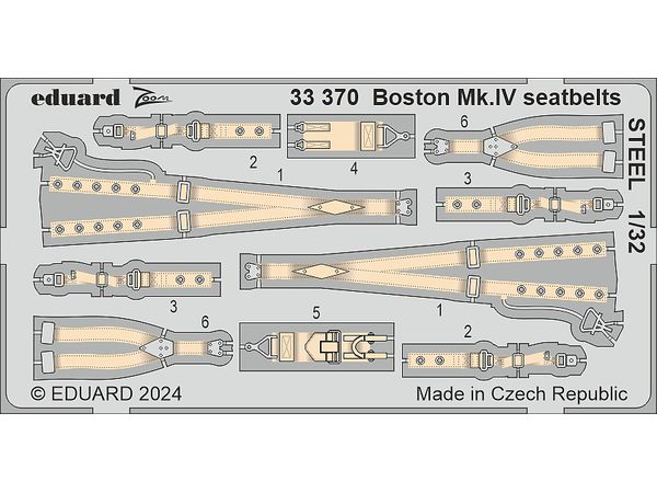 Boston Mk.IV Seatbelts STEEL Zoom (for HKM)