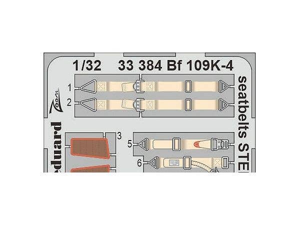 Bf 109K-4 seatbelts STEEL (For KOTARE)