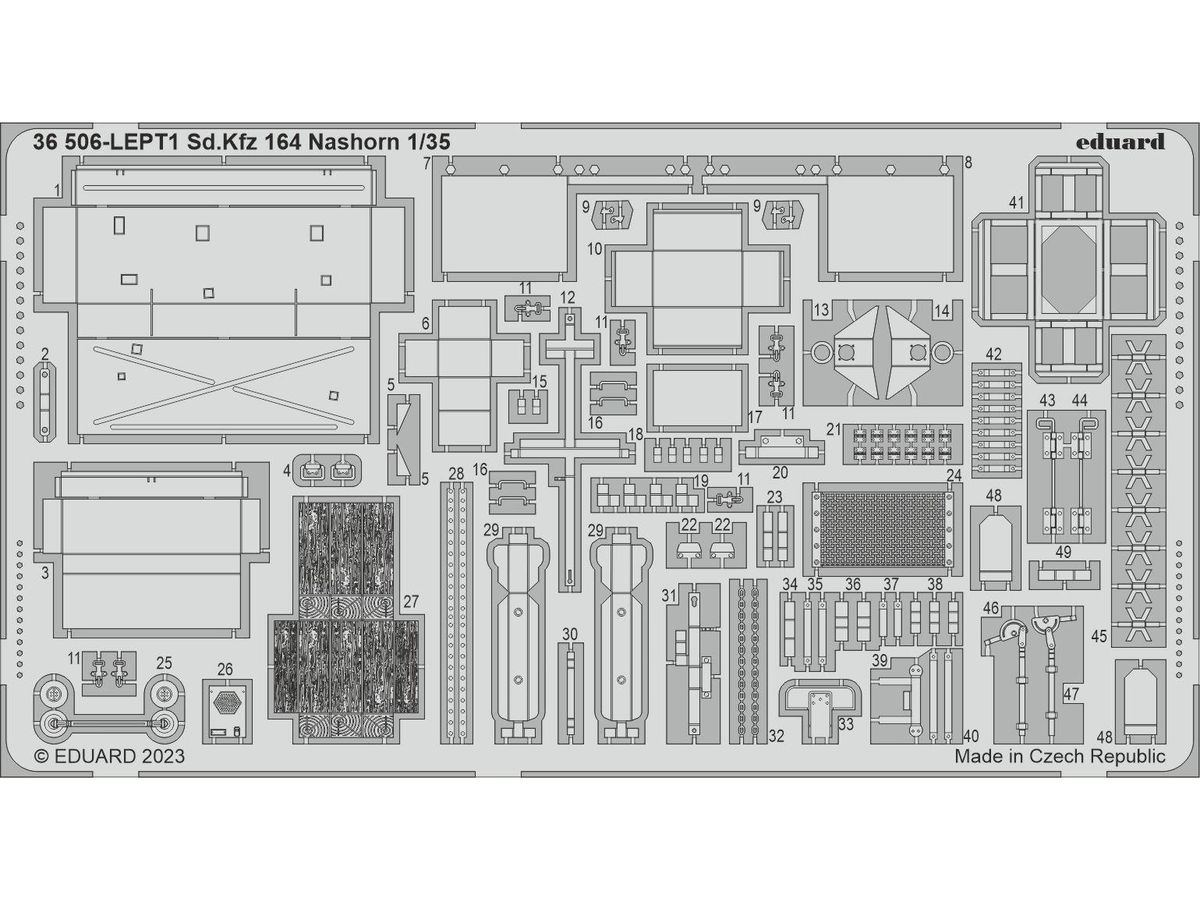 Sd.Kfz. 164 Nashorn Photo etched (for BORDER MODEL)