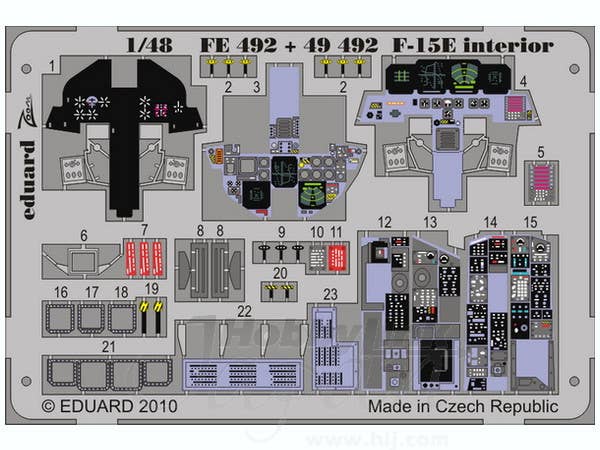 F-15E Interior Zoom Color PE S.A. (for Academy) 12215