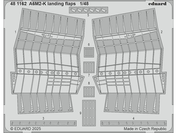 A6M2-K landing flaps (Eduard)