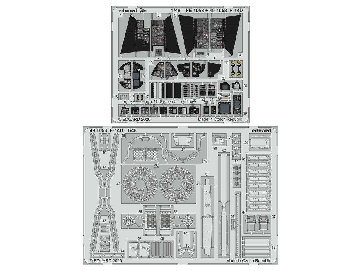 F-14D Photo-Etched Parts (for AMK)