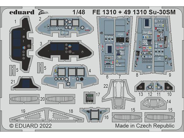 Su-30SM Photo etched set (for GREAT WALL HOBY)