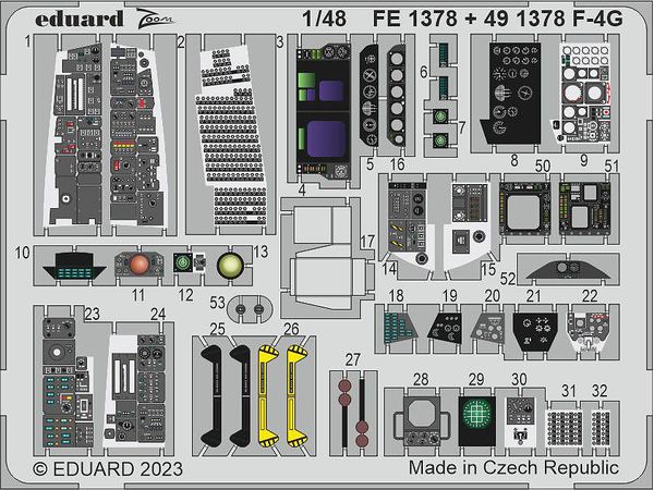 F-4G Photo etched (for MENG)