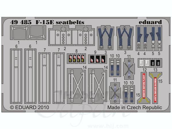F-15E Eagle Seatbelts (for Academy) 12215