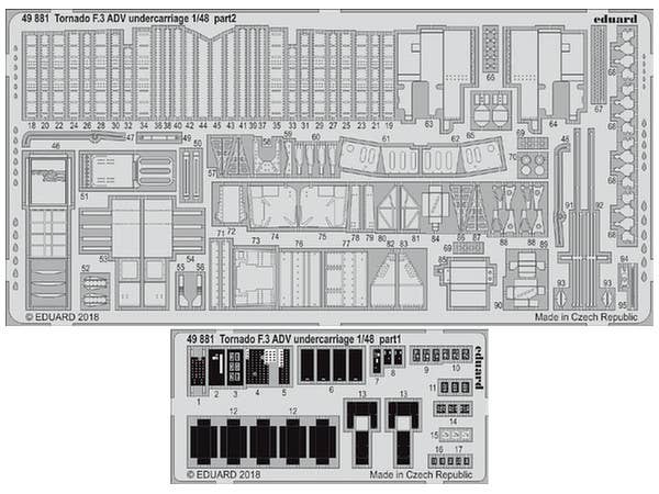 Tornado F.3 ADV Undercarriage Photo Etched Set (for Revell)