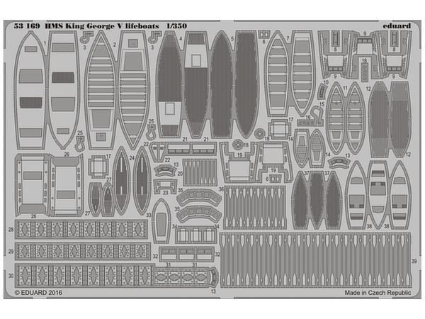 HMS King George V Lifeboats (Tamiya)