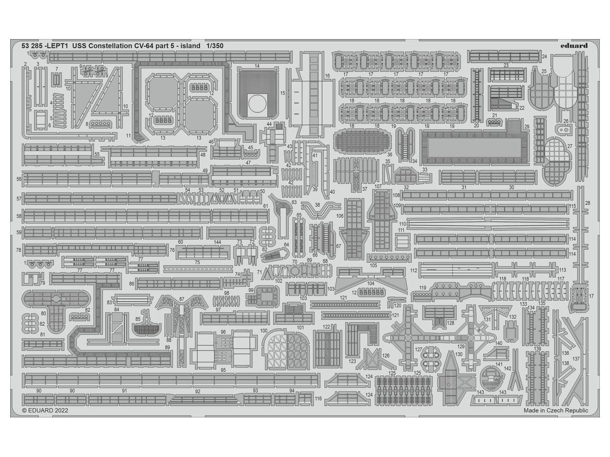 USS Constellation CV-64 part 5 - island (for TRUMPETER)