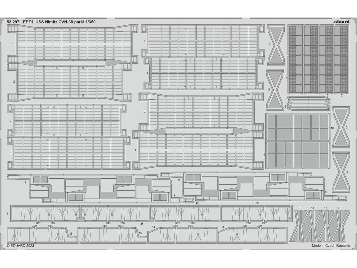 USS Nimitz CVN-68 part 3 Photo etched (for TRUMPETER)