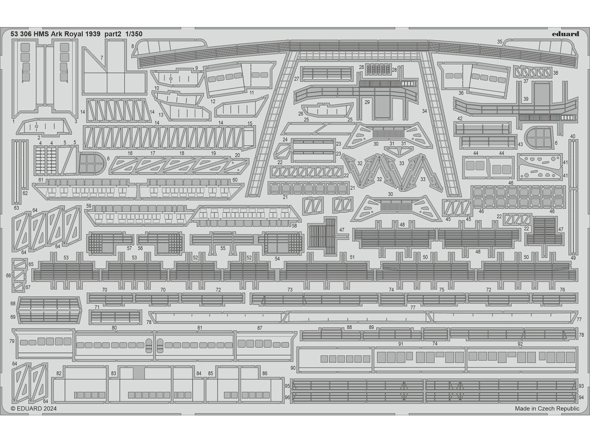 HMS Ark Royal 1939 Part 2 Photo Etched (for I Love Kit)