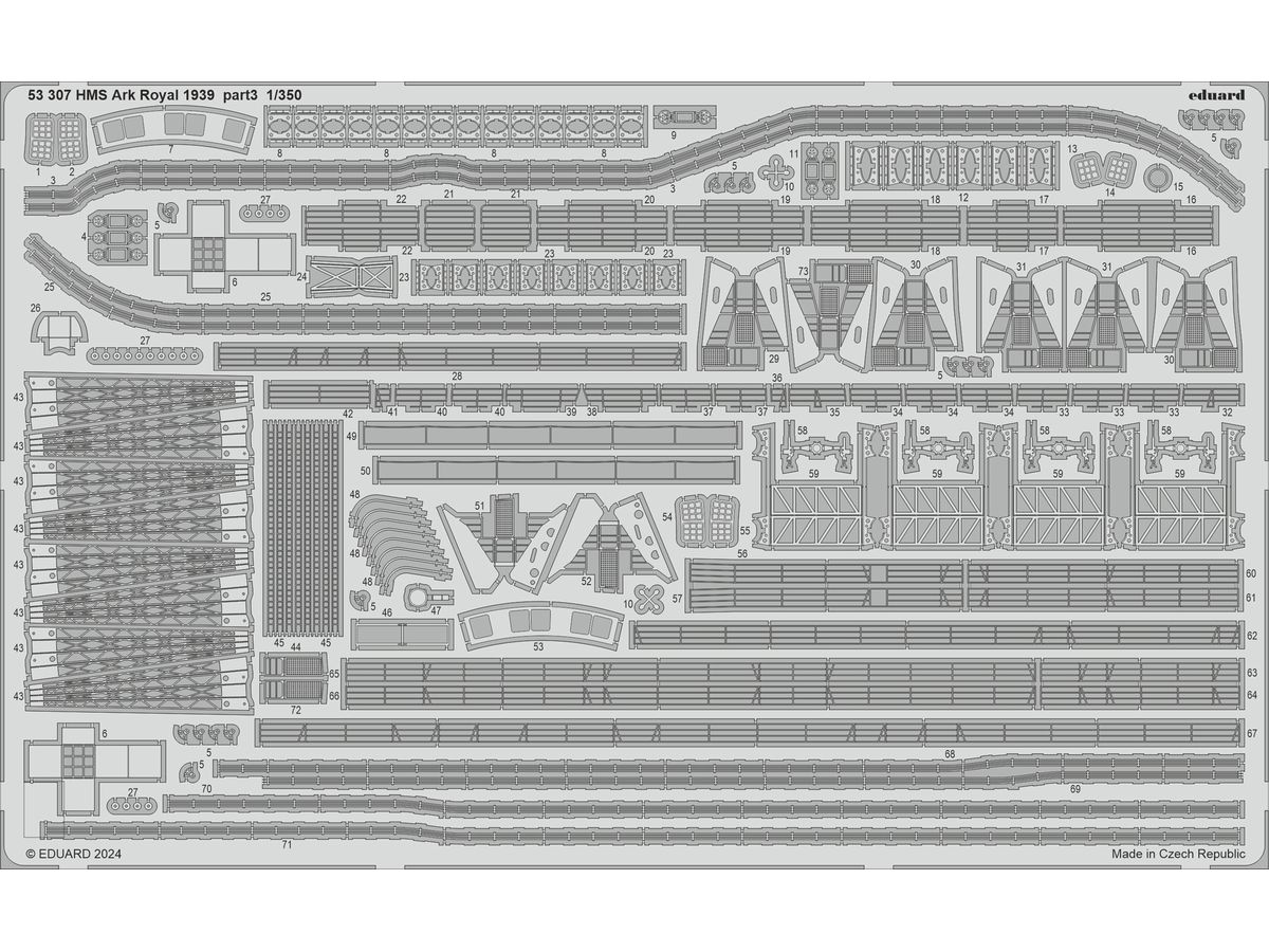 HMS Ark Royal 1939 Part 3 Photo Etched (for I Love Kit)