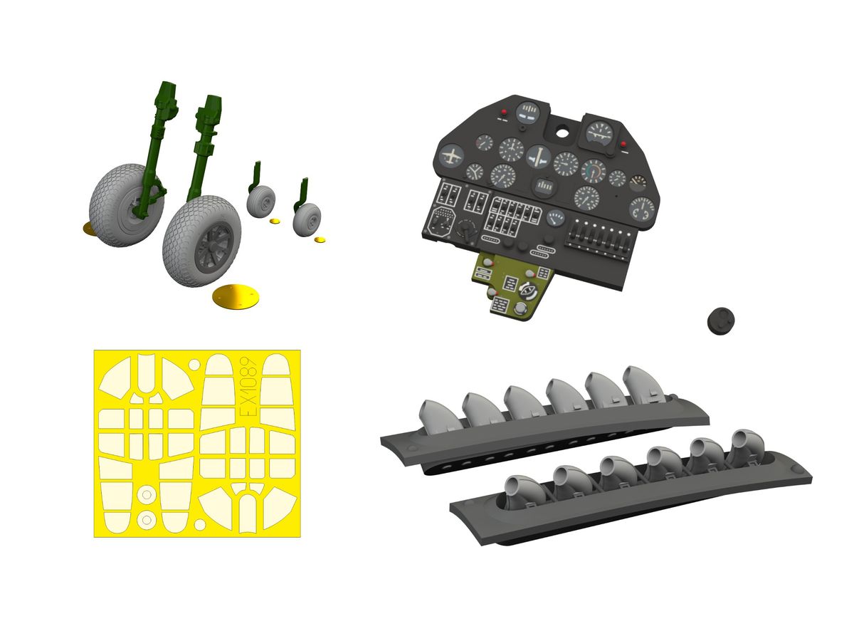P-40E w/ rounded exhaust stacks LooKplus