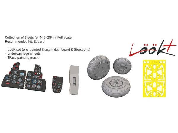 MiG-21F grey LooKplus (For EDUARD)