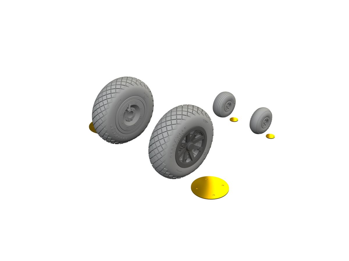 P-40E wheels diamond tread