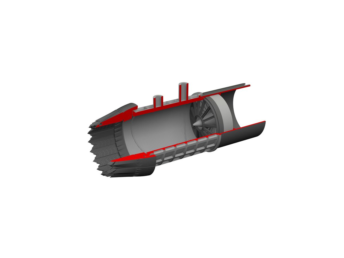 F-35B exhaust nozzle PRINT (Tamiya)