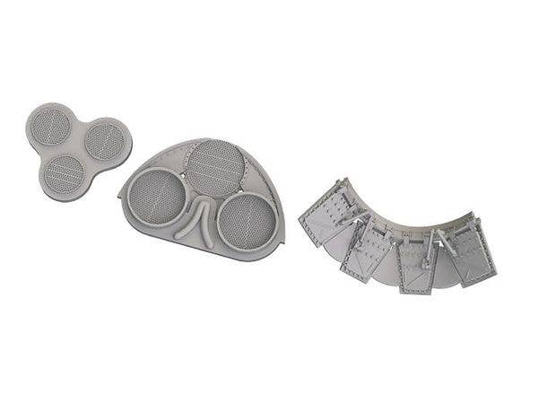 P-40N radiators upgrade set PRINT (For EDUARD)
