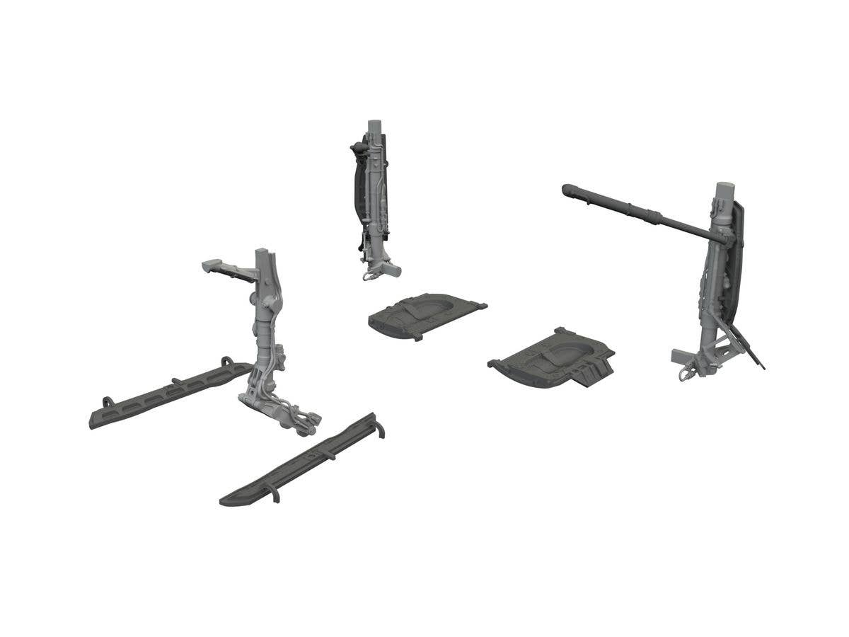 MiG-21F undercarriage legs PRINT