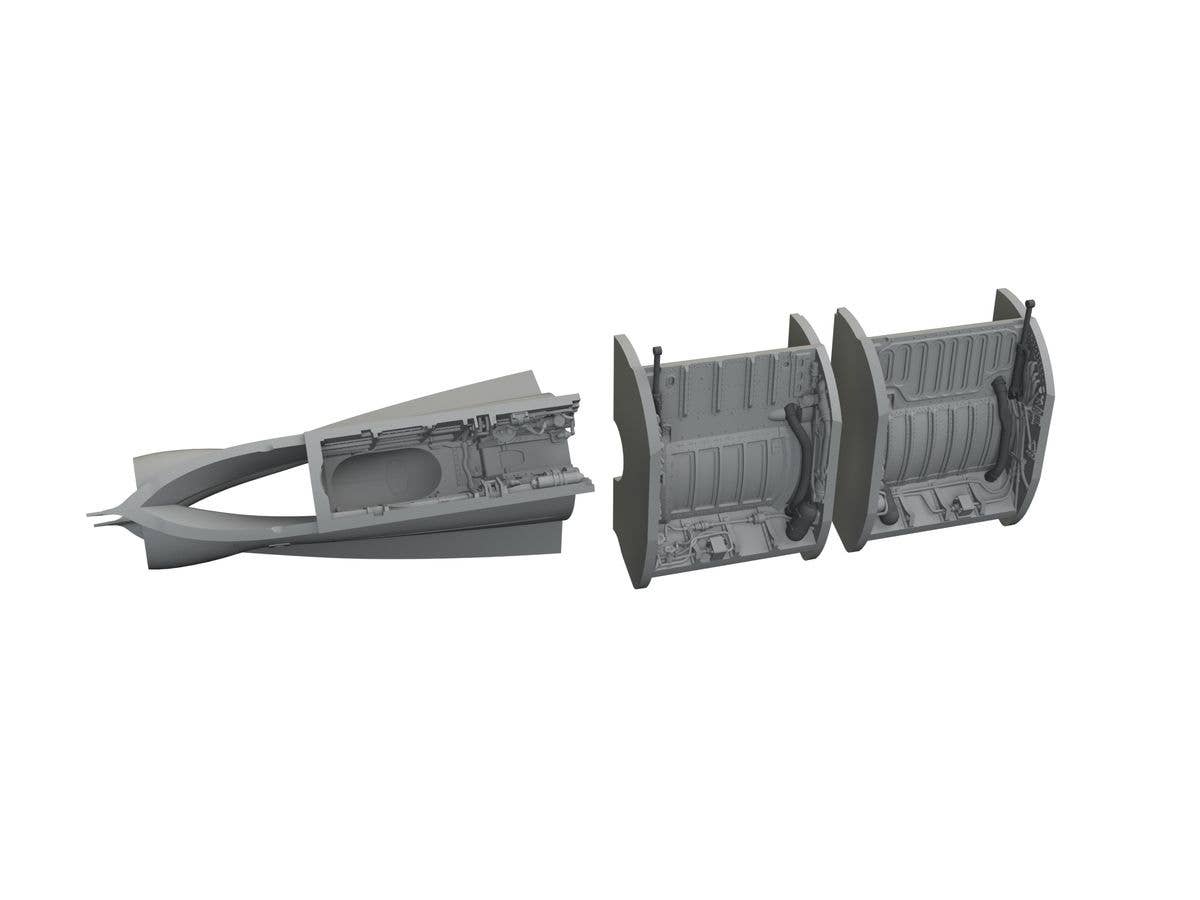 MiG-21F wheel bays PRINT (for EDUARD)