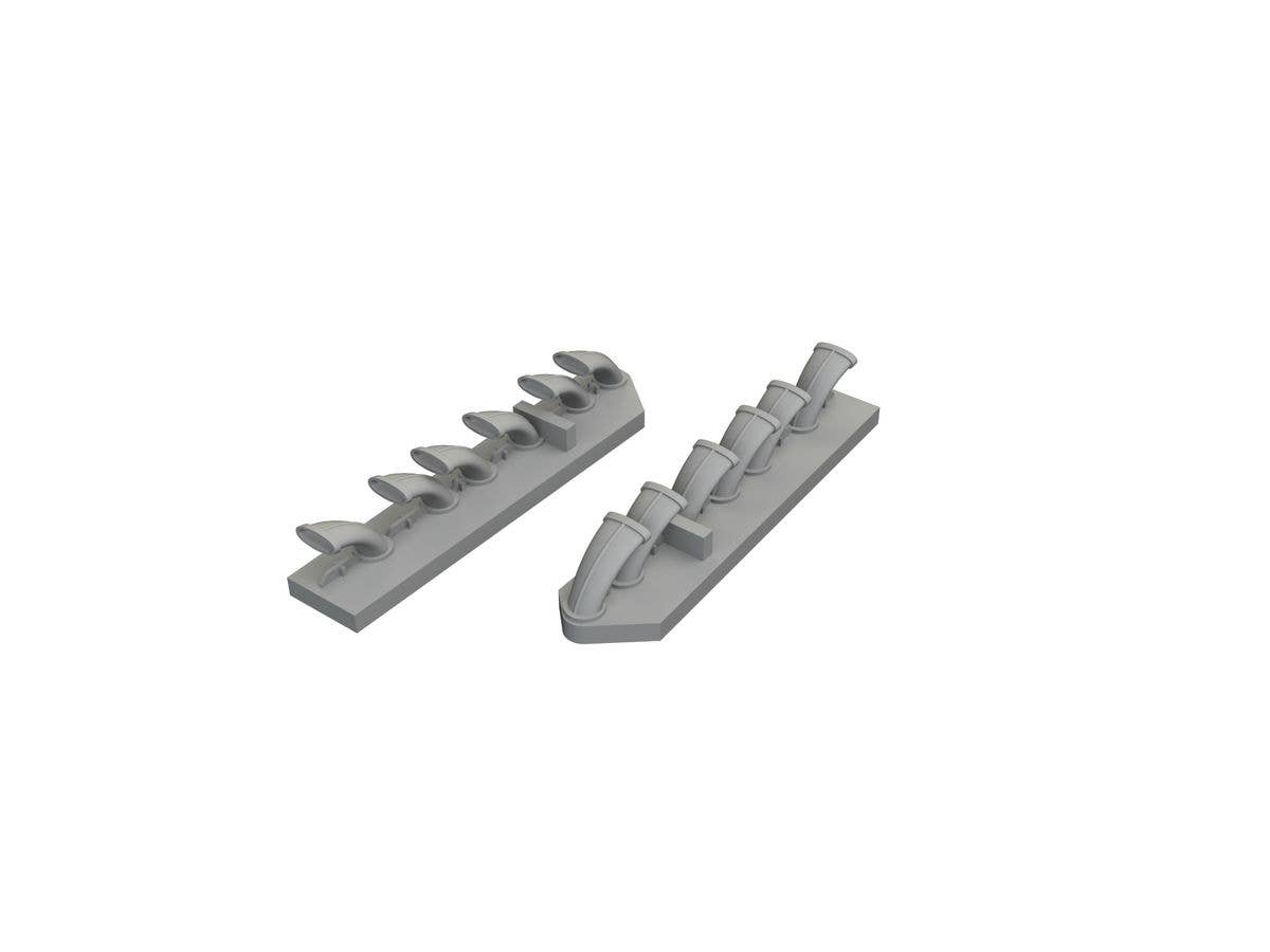 Fw 190D-9 exhaust stacks PRINT