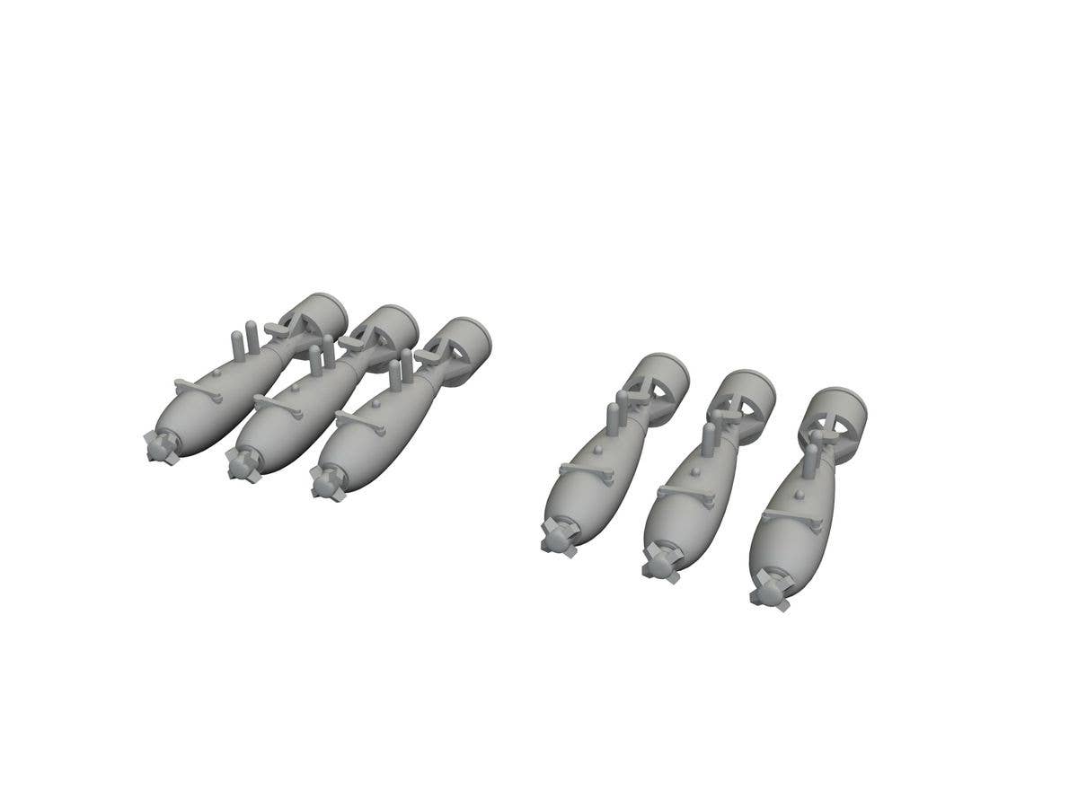 P-40 40lb frag bombs PRINT