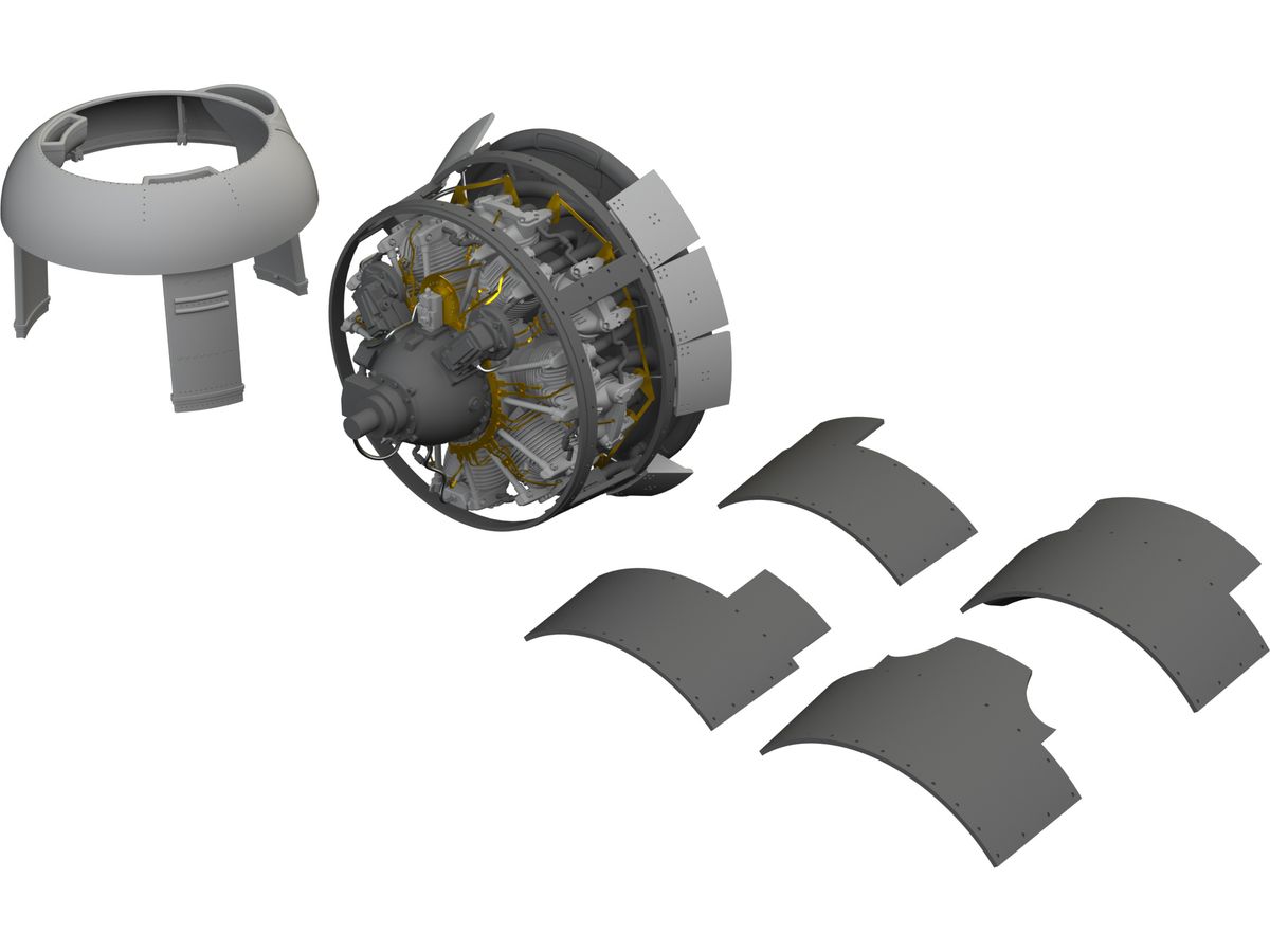 FM-1 engine PRINT (for EDUARD)