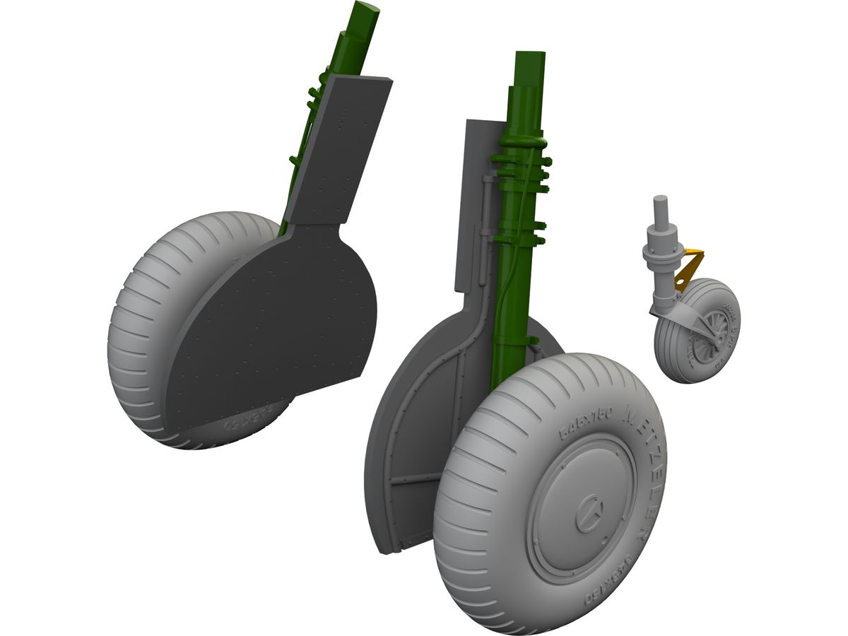 Bf108 wheels Brassin (for TAMIYA)