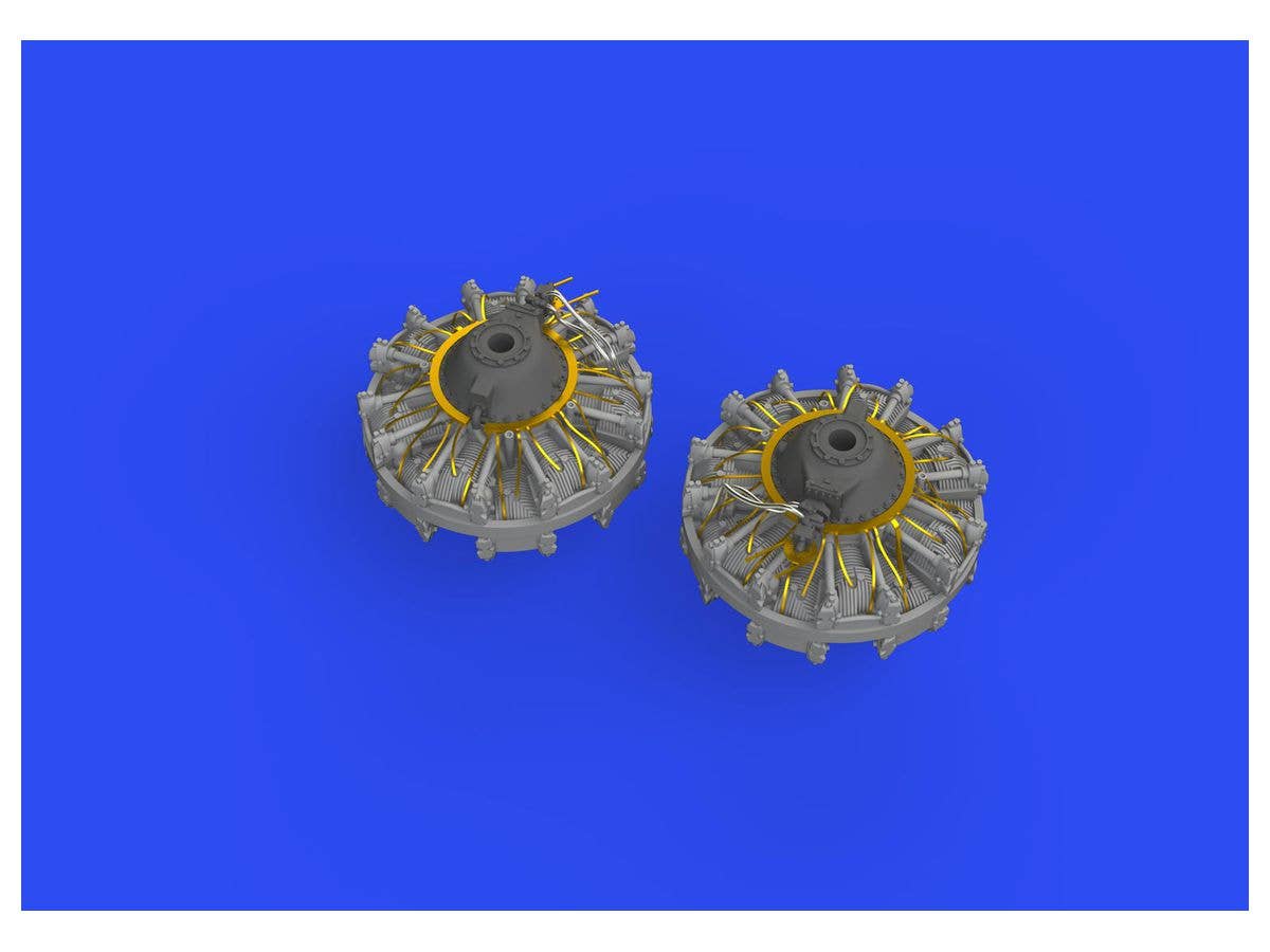 B-25J engines  for Hasegawa