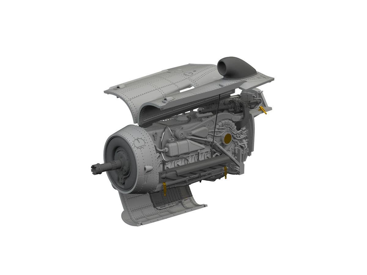 Bf 109K-4 engine PRINT